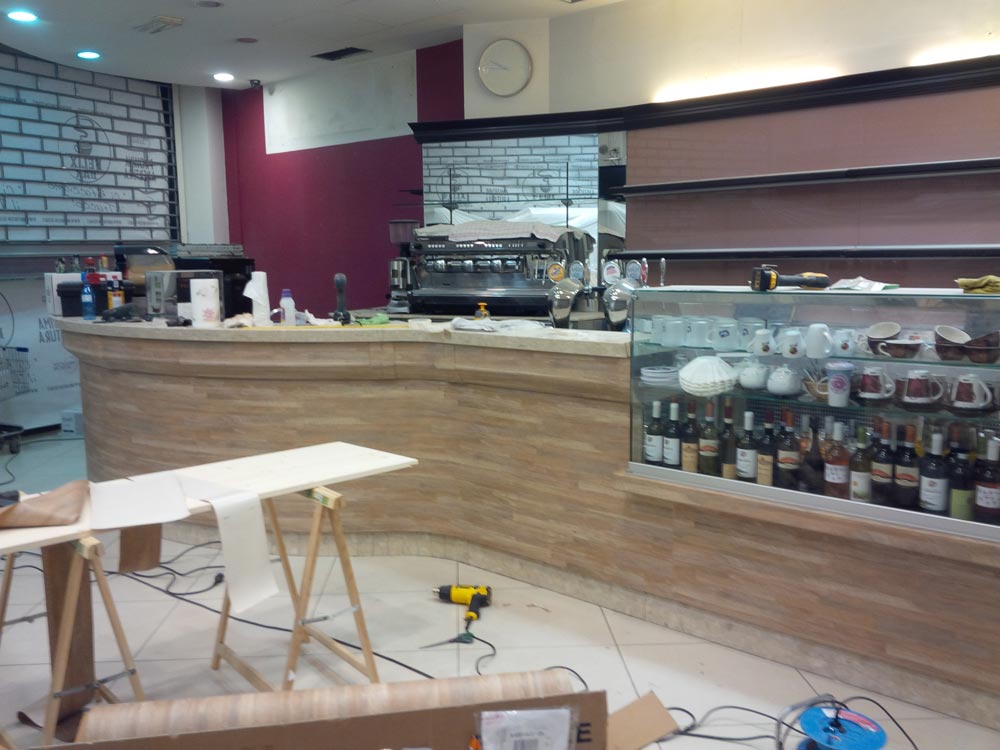Rivestimento bancone bar