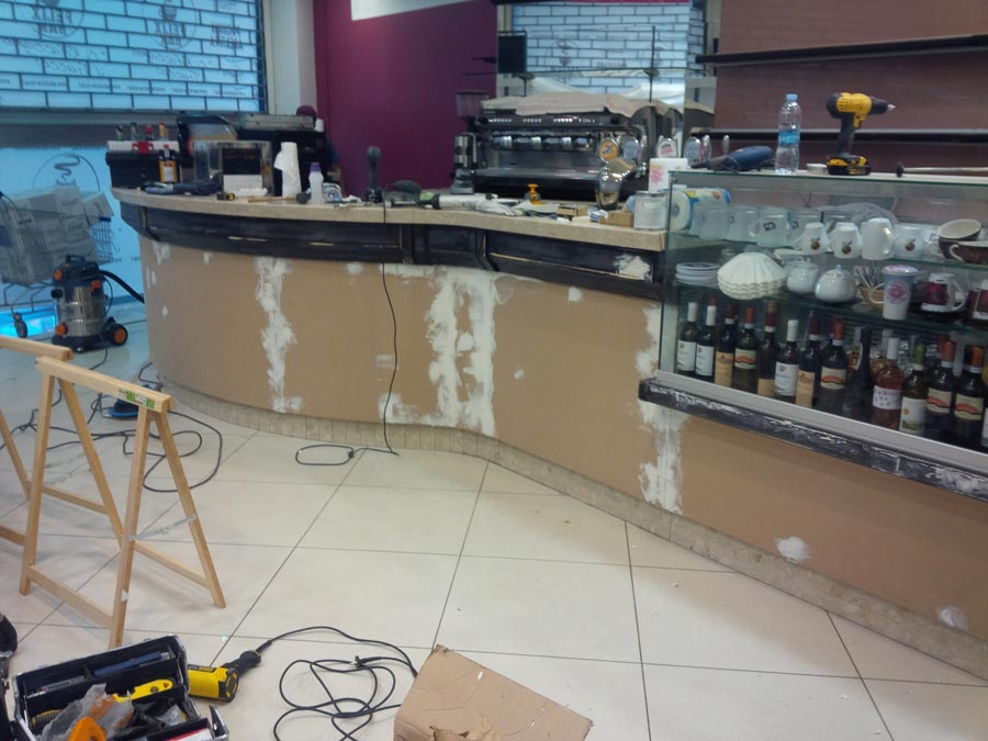 Rivestimento bancone bar