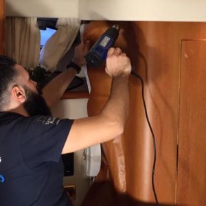 Refitting yatch